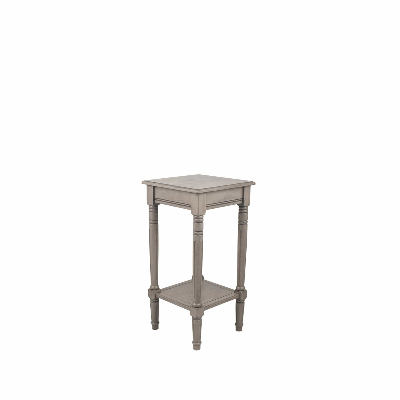 Pacific Lifestyle Living Heritage Taupe Pine Wood Square Accent Table K/D House of Isabella UK