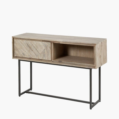 Pacific Lifestyle Living Marca Acacia Wood 1 Drawer Console Table House of Isabella UK