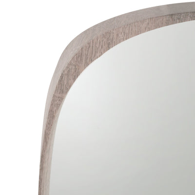 Pacific Lifestyle Mirrors Grey Oak Wood Veneer Teardrop Wall Mirror House of Isabella UK