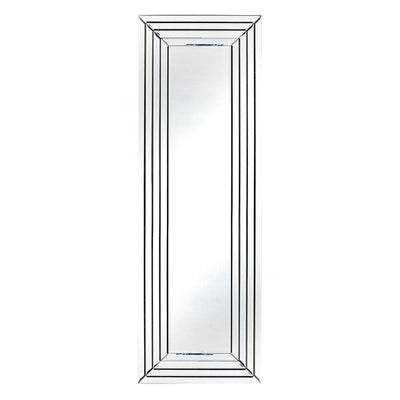 Pacific Lifestyle Mirrors Mirrored Glass Art Deco Rectangle Floor Mirror House of Isabella UK