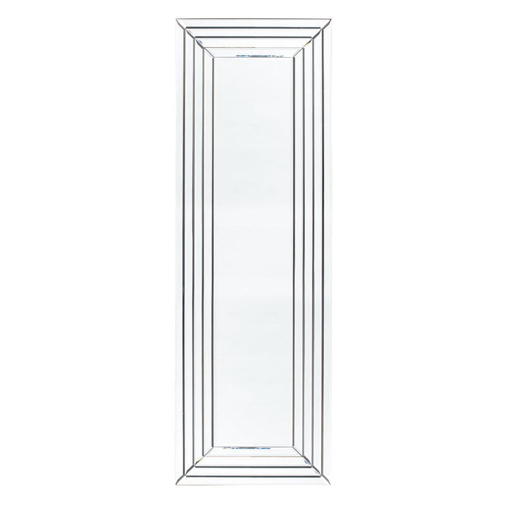 Pacific Lifestyle Mirrors Mirrored Glass Art Deco Rectangle Floor Mirror House of Isabella UK
