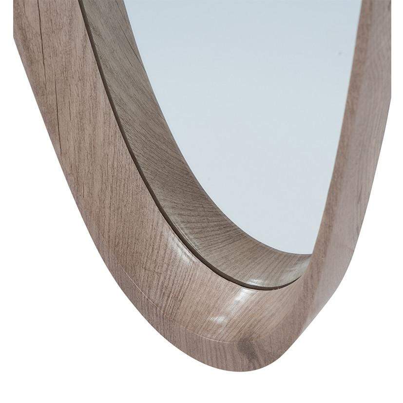 Pacific Lifestyle Mirrors Natural Wood Veneer Teardrop Shaped Mirror House of Isabella UK
