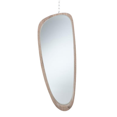 Pacific Lifestyle Mirrors Natural Wood Veneer Teardrop Shaped Mirror House of Isabella UK