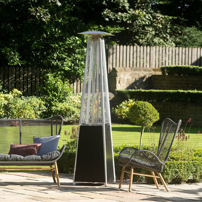 Pacific Lifestyle Outdoors Black Quadrilateral Patio Heater House of Isabella UK