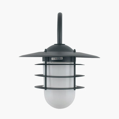 Pacific Lifestyle Outdoors Centauri Dark Grey and Opaque Glass Wall Light House of Isabella UK