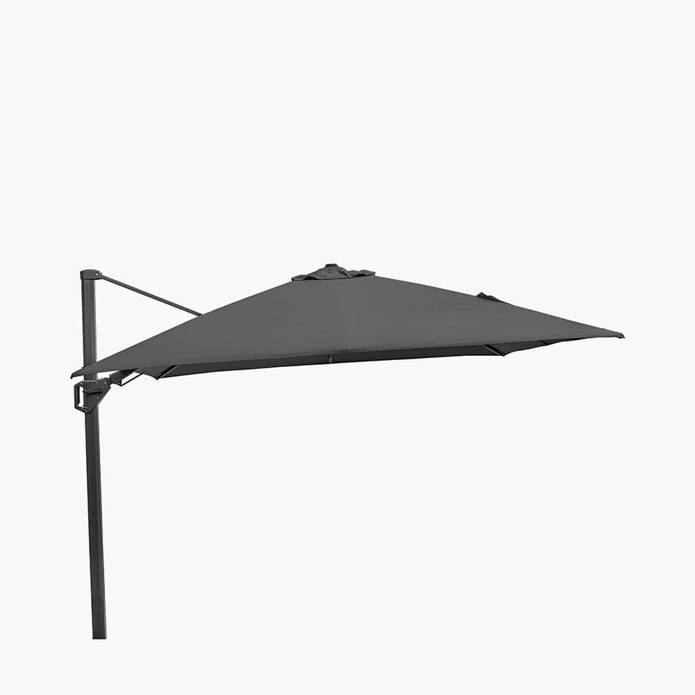 Pacific Lifestyle Outdoors Challenger T2 3m Square Anthracite Parasol House of Isabella UK