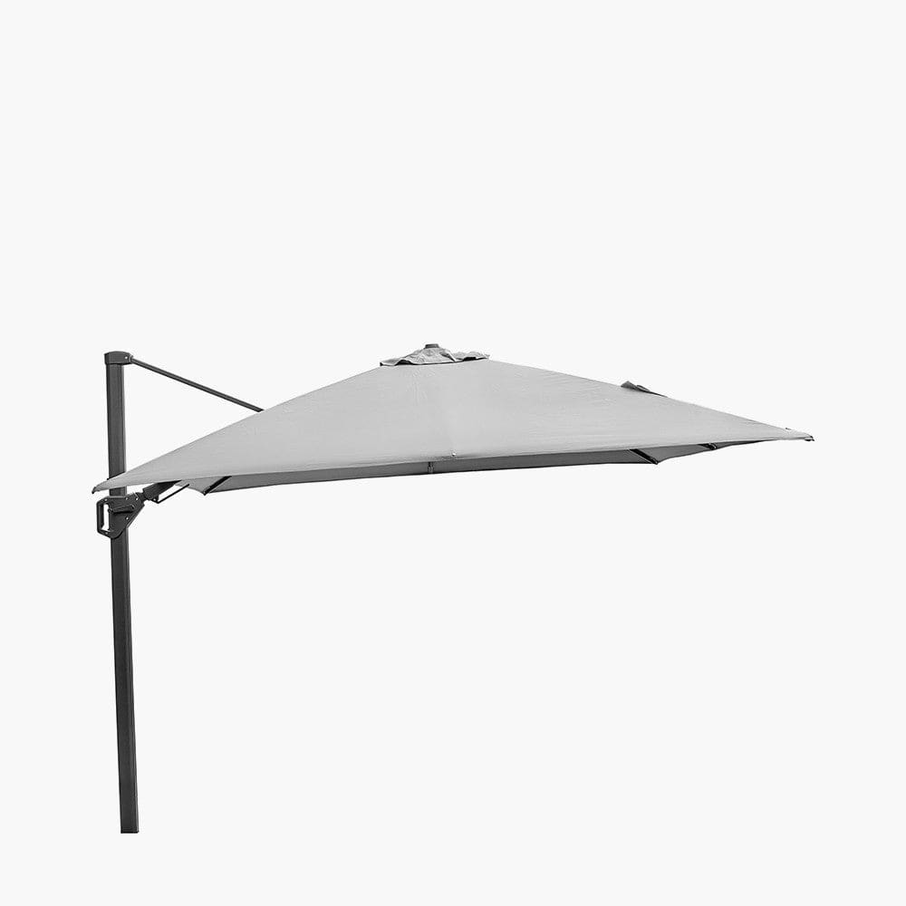 Pacific Lifestyle Outdoors Challenger T2 3m Square Luna Grey Parasol House of Isabella UK