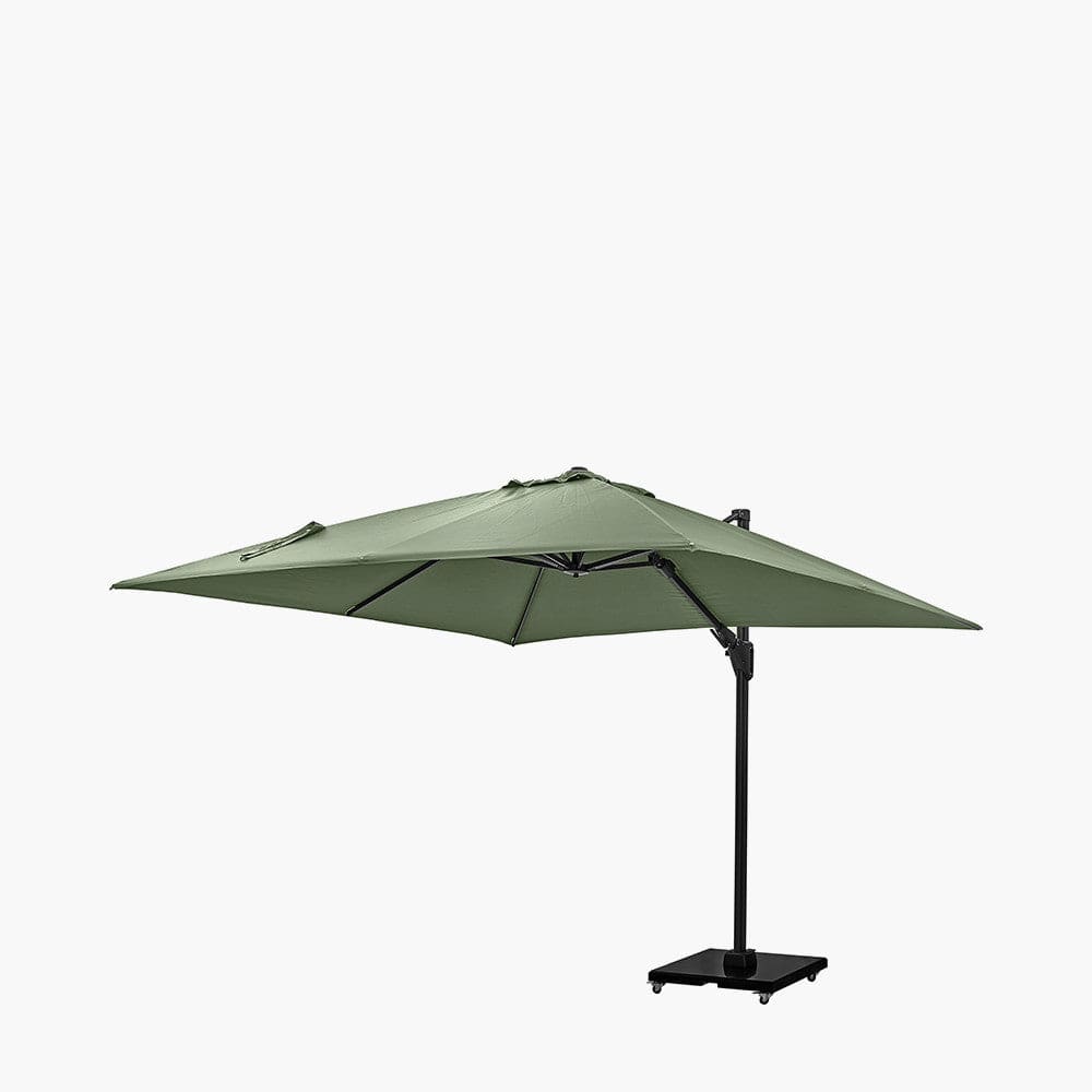 Pacific Lifestyle Outdoors Challenger T2 3m Square Olive Parasol House of Isabella UK