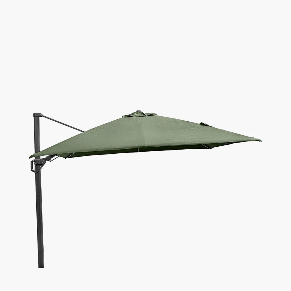 Pacific Lifestyle Outdoors Challenger T2 3m Square Olive Parasol House of Isabella UK