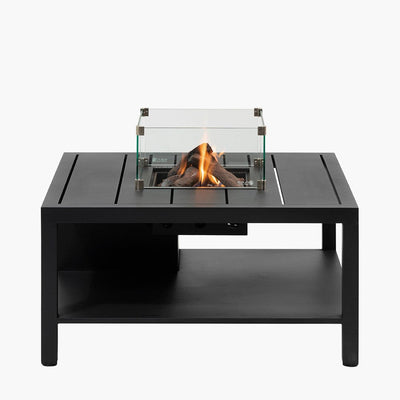 Pacific Lifestyle Outdoors Cosiflow 100 Square Anthracite Fire Pit Table House of Isabella UK