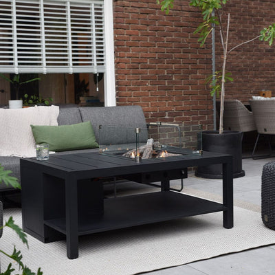 Pacific Lifestyle Outdoors Cosiflow 120 Rectangular Anthracite Fire Pit Table House of Isabella UK