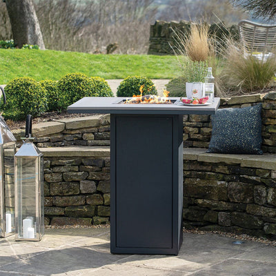 Pacific Lifestyle Outdoors Cosiloft 100 Bar Table Black and Grey House of Isabella UK