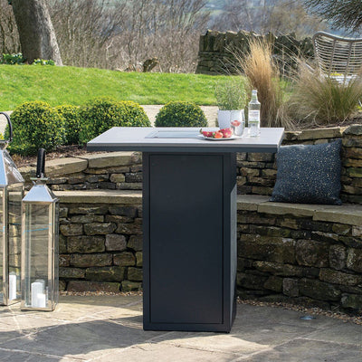 Pacific Lifestyle Outdoors Cosiloft 100 Bar Table Black and Grey House of Isabella UK