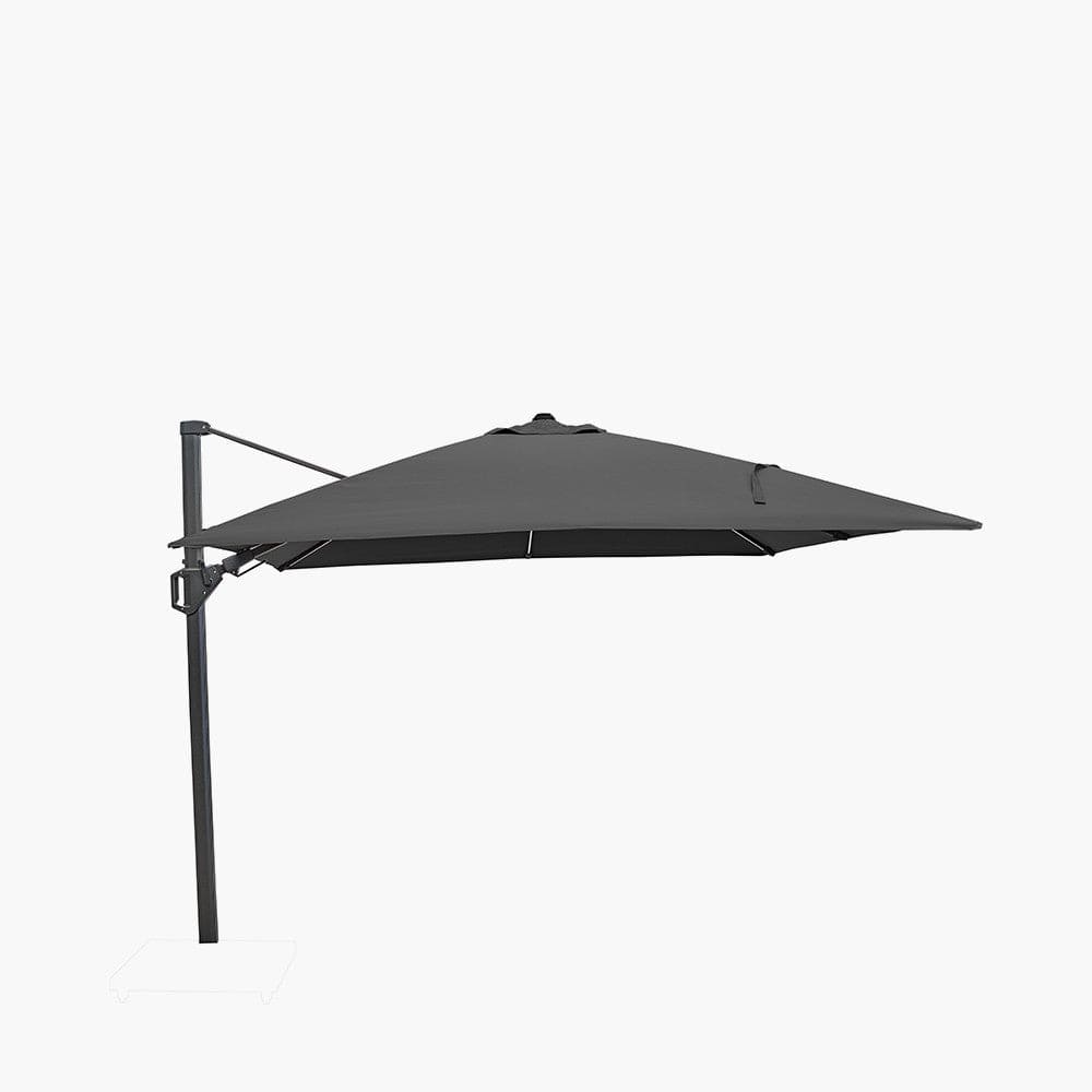 Pacific Lifestyle Outdoors Glow Challenger T2 3m Square Anthracite Parasol House of Isabella UK