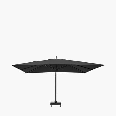Pacific Lifestyle Outdoors Icon Premium 4mx3m Oblong Faded Black Parasol House of Isabella UK
