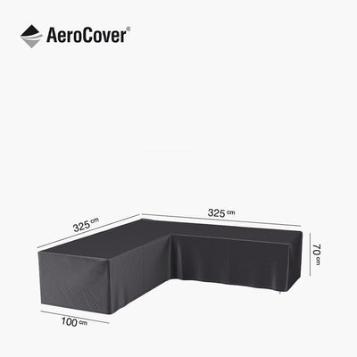 Pacific Lifestyle Outdoors Lounge Set Aerocover L-Shape 325 x 325 x 100 x 70 House of Isabella UK