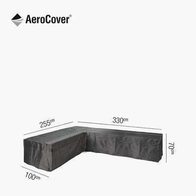 Pacific Lifestyle Outdoors Lounge Set Aerocover Right Hand L-Shape 330 x 255 x 100 x 70 House of Isabella UK