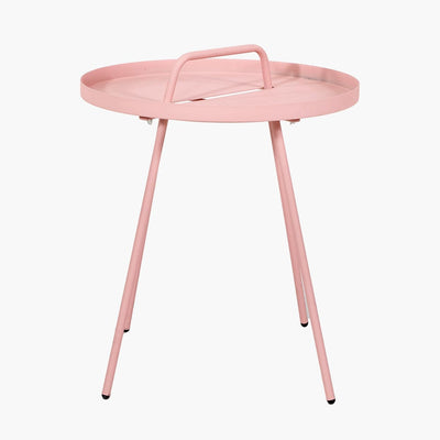Pacific Lifestyle Outdoors Pink Metal Rio Table House of Isabella UK