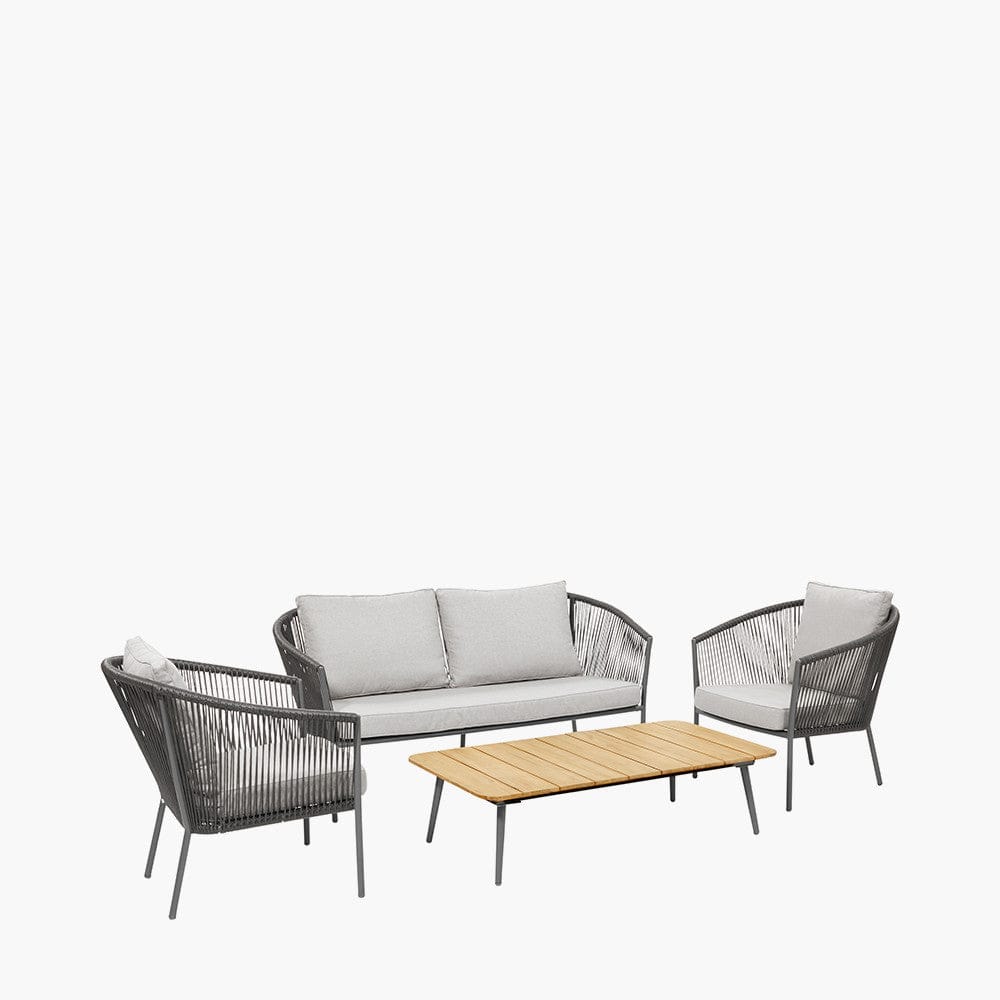 Pacific Lifestyle Outdoors Reims Lounge Set Grey House of Isabella UK