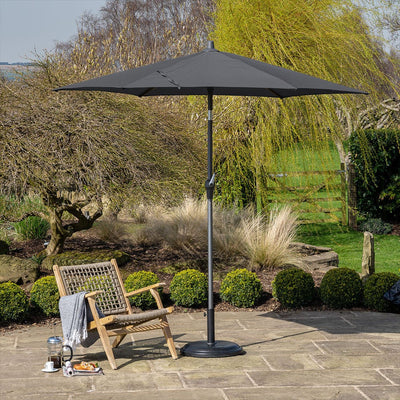 Pacific Lifestyle Outdoors Riva 2.5m Round Anthracite Parasol House of Isabella UK