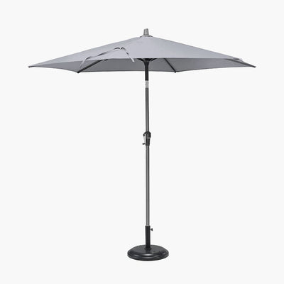 Pacific Lifestyle Outdoors Riva 2.5m Round Luna Grey Parasol House of Isabella UK