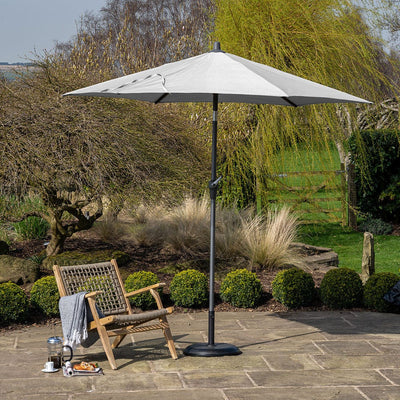 Pacific Lifestyle Outdoors Riva 3m Round Luna Grey Parasol House of Isabella UK