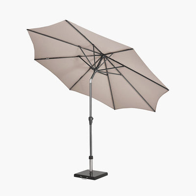 Pacific Lifestyle Outdoors Riva 3m Round Taupe Parasol House of Isabella UK