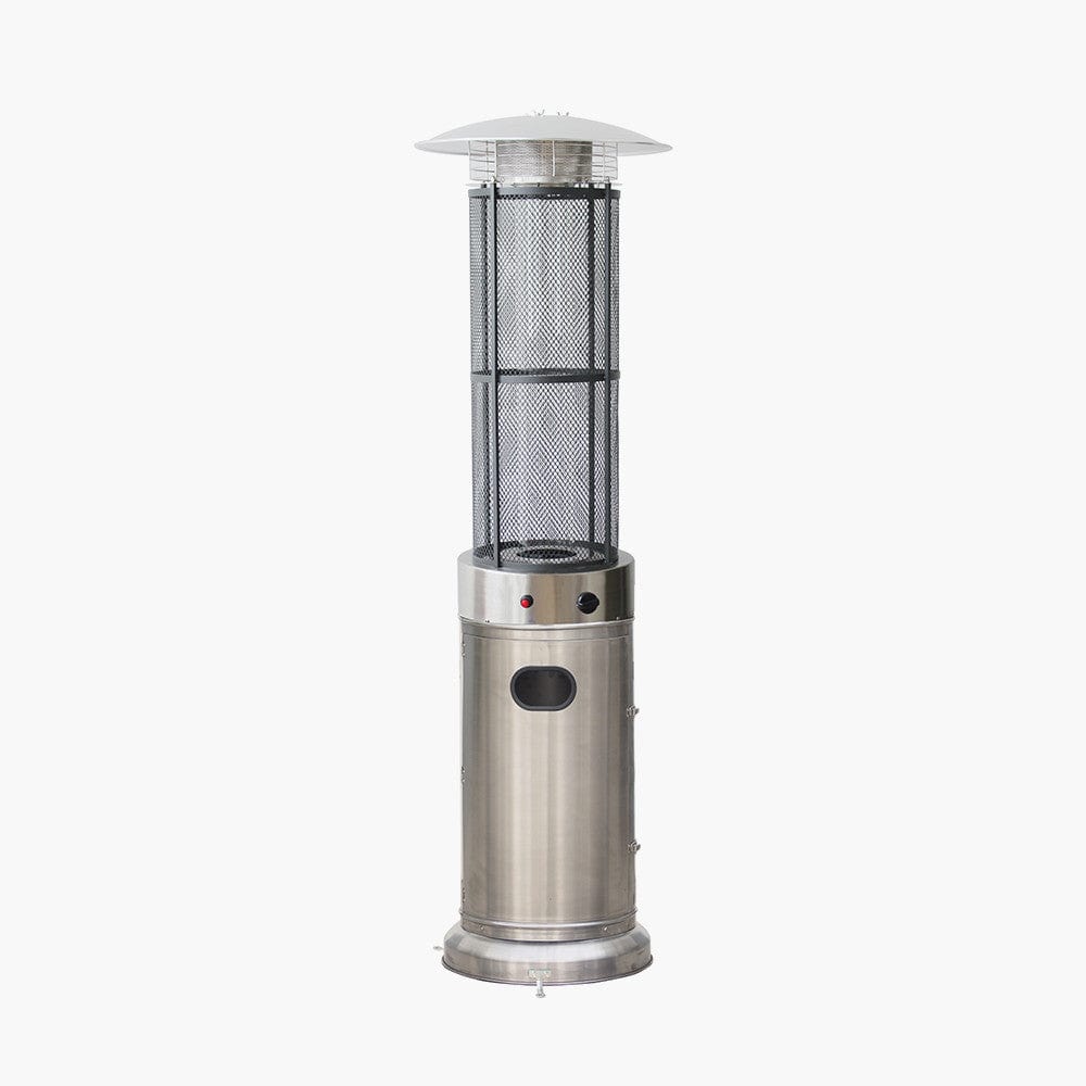 Pacific Lifestyle Outdoors Stainless Steel Cylinder Patio Heater House of Isabella UK