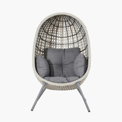 Pacific Lifestyle Outdoors Stone Grey St Kitts Single Nest Chair House of Isabella UK