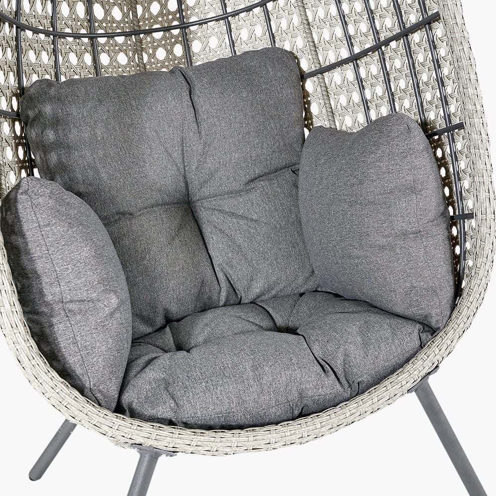 Pacific Lifestyle Outdoors Stone Grey St Kitts Single Nest Chair House of Isabella UK