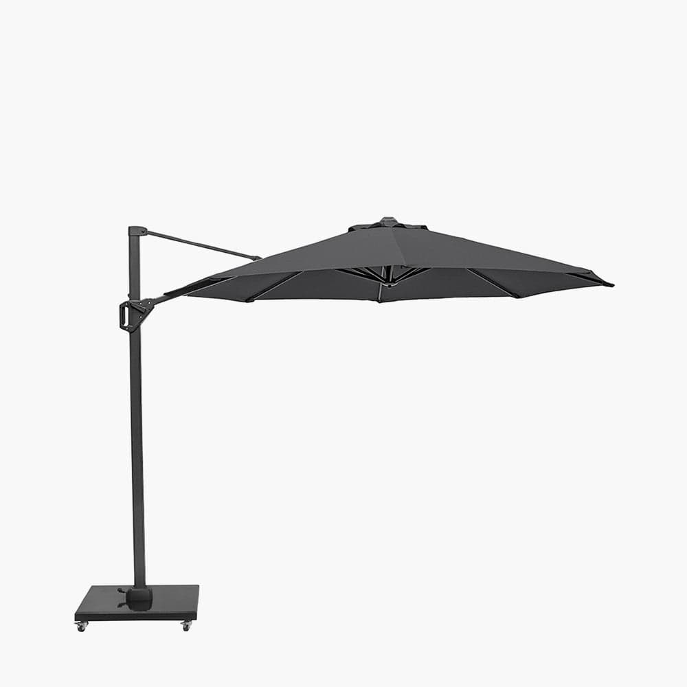 Pacific Lifestyle Outdoors Voyager T1 3m Round Anthracite Parasol House of Isabella UK