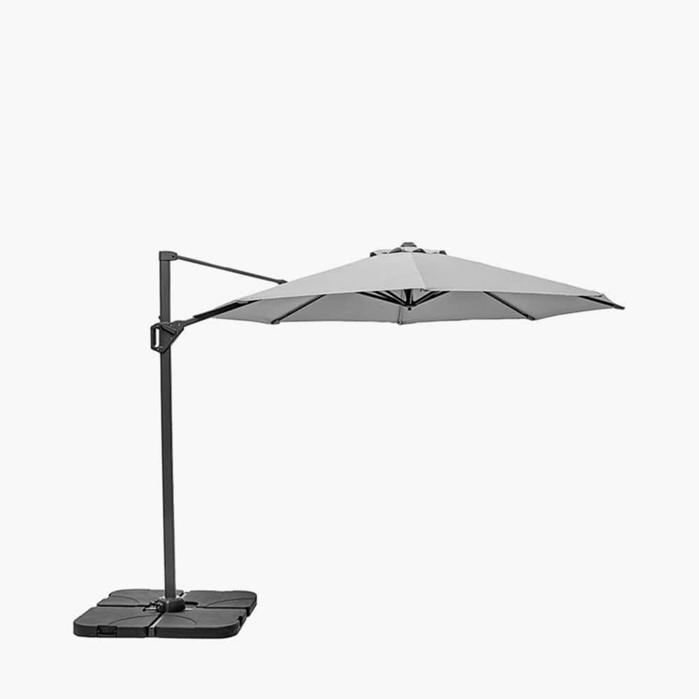 Pacific Lifestyle Outdoors Voyager T2 2.7m Square Luna Grey Parasol House of Isabella UK