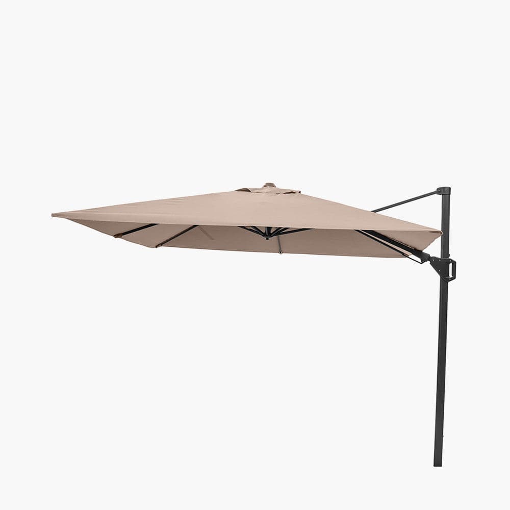 Pacific Lifestyle Outdoors Voyager T2 2.7m Square Taupe Parasol House of Isabella UK
