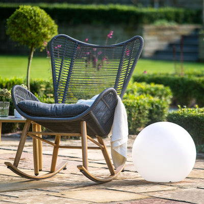 Pacific Lifestyle Outdoors White Ball Outdoor Floor Lamp 45cm House of Isabella UK