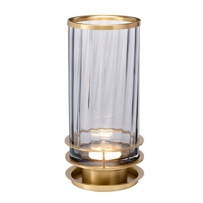 Quintessentiale Lighting Arno Table Lamp - Smoke - Aged Brass House of Isabella UK