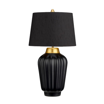Quintessentiale Lighting Bexley 1 Light Table Lamp - Black & Brushed Brass House of Isabella UK