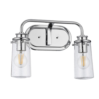 Quintessentiale Lighting Braelyn 2 Light Wall Light - Polished Chrome House of Isabella UK
