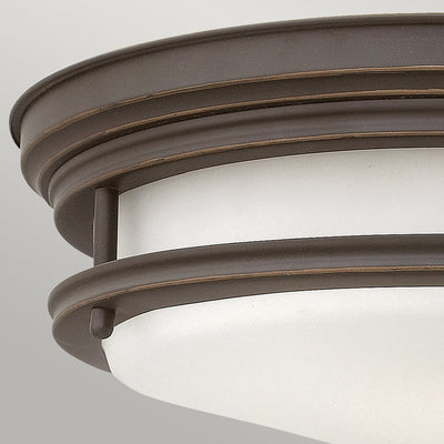 Quintessentiale Lighting Hadrian 2 Light Flush Mount - Opal Glass - Oil Rubbed Bronze House of Isabella UK