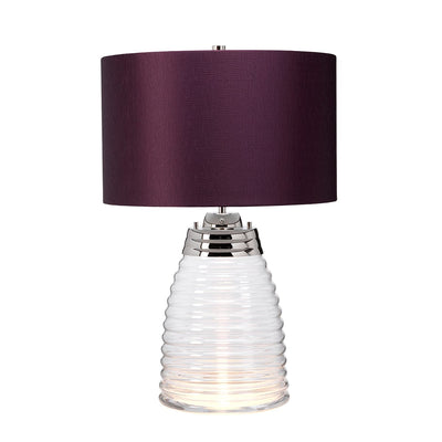 Quintessentiale Lighting Milne Table Lamp - Aubergine House of Isabella UK