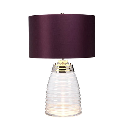 Quintessentiale Lighting Milne Table Lamp - Aubergine House of Isabella UK