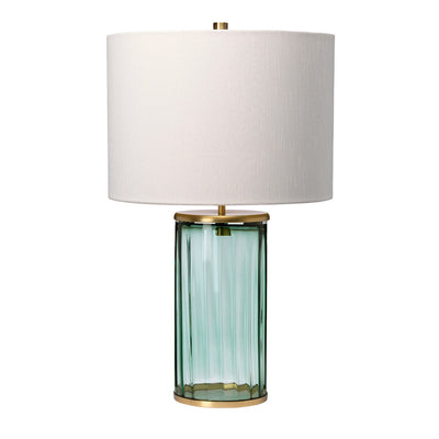 Quintessentiale Lighting Reno Table Lamp - Green - Aged Brass House of Isabella UK