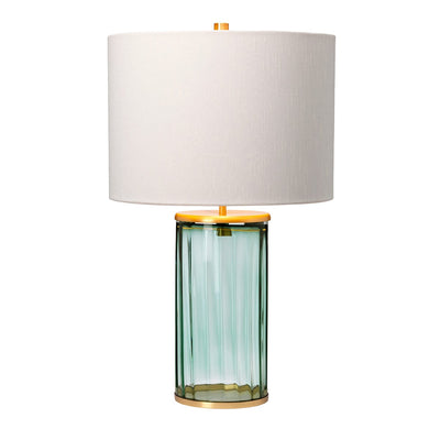 Quintessentiale Lighting Reno Table Lamp - Green - Aged Brass House of Isabella UK