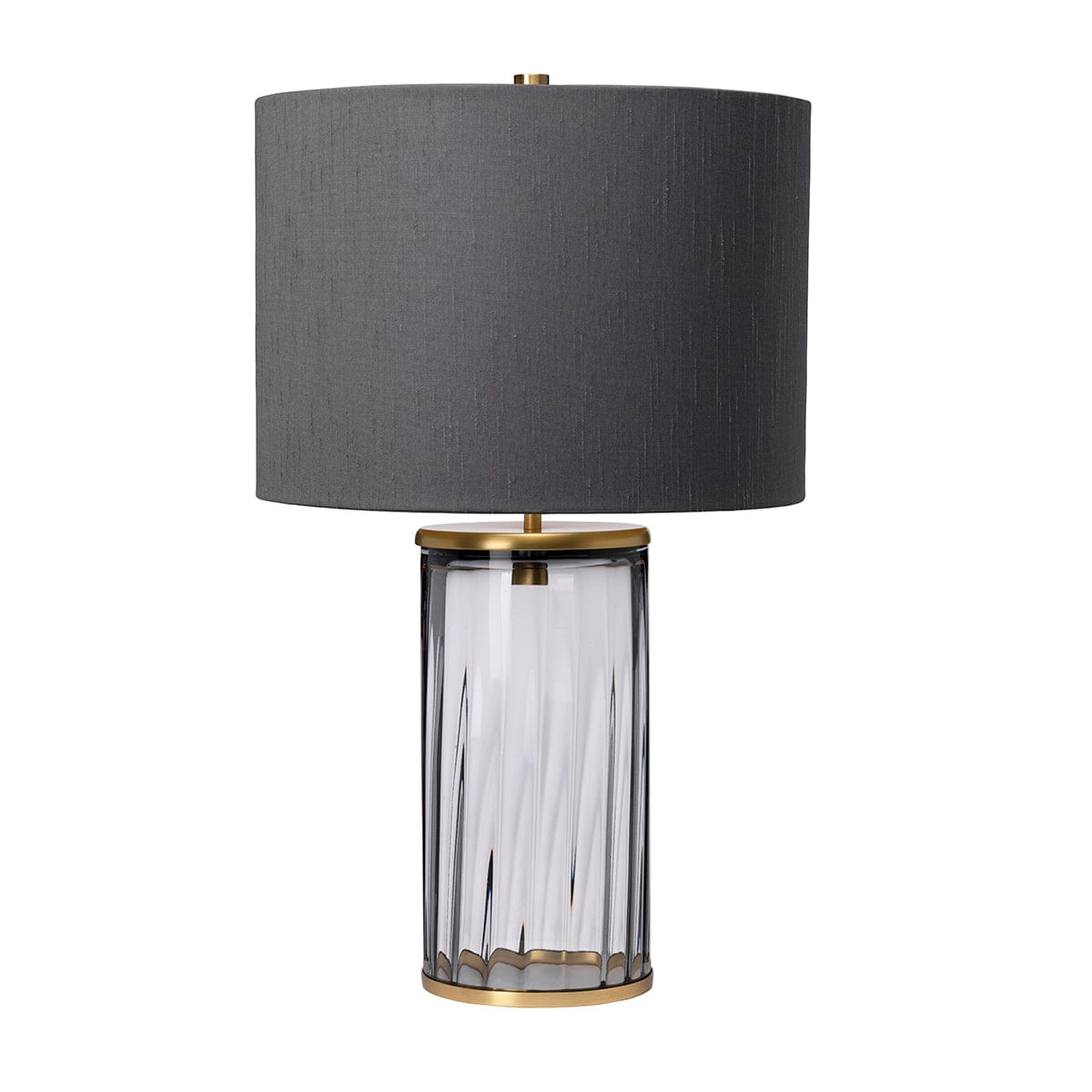 Quintessentiale Lighting Reno Table Lamp - Smoke - Aged Brass House of Isabella UK