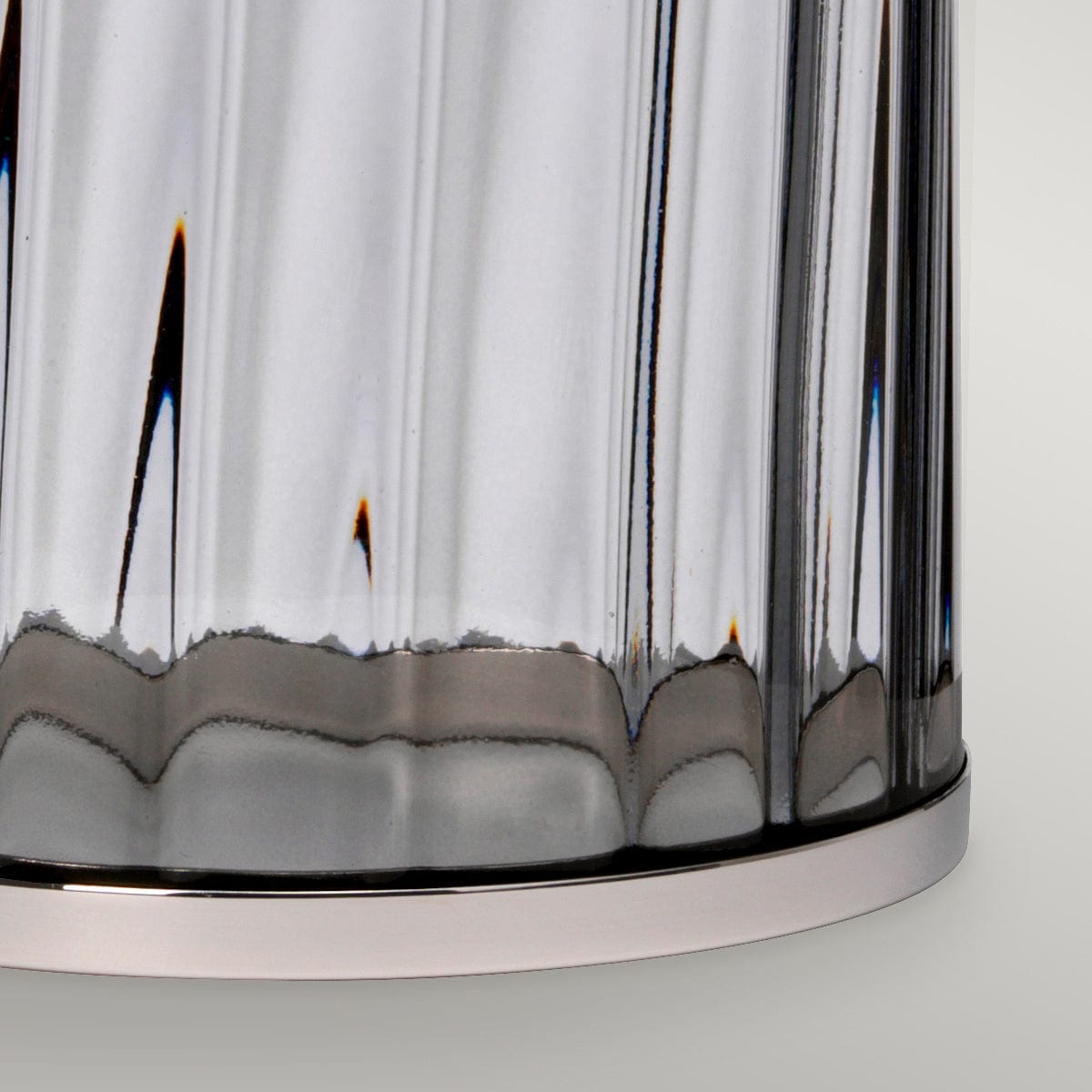 Quintessentiale Lighting Reno Table Lamp - Smoke - Polished Nickel House of Isabella UK