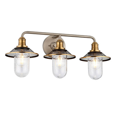 Quintessentiale Lighting Rigby 3 Light Wall Light - Antique Nickel House of Isabella UK