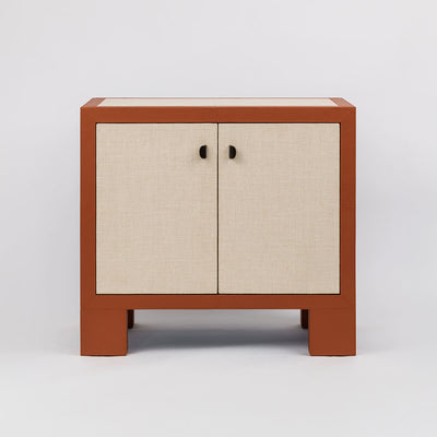 Ralf Cabinet Leather and Jute