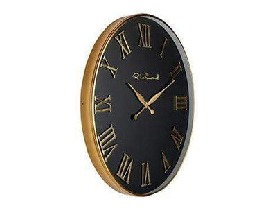 Richmond Interiors Accessories Clock Deonne round gold House of Isabella UK