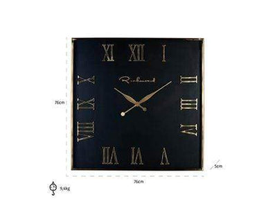 Richmond Interiors Accessories Clock Derial square gold House of Isabella UK