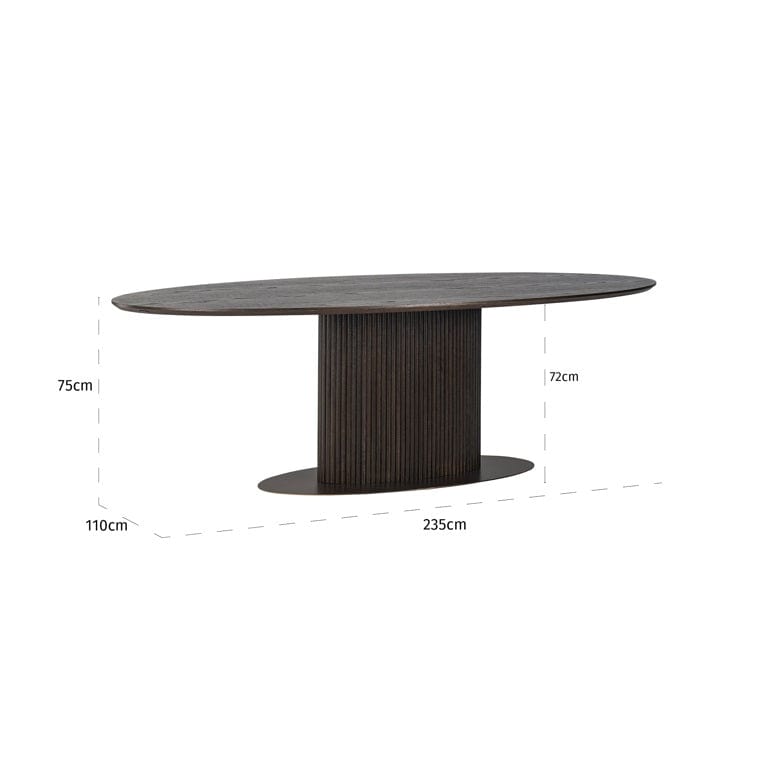 Richmond Interiors Dining Dining table Luxor oval 235 House of Isabella UK