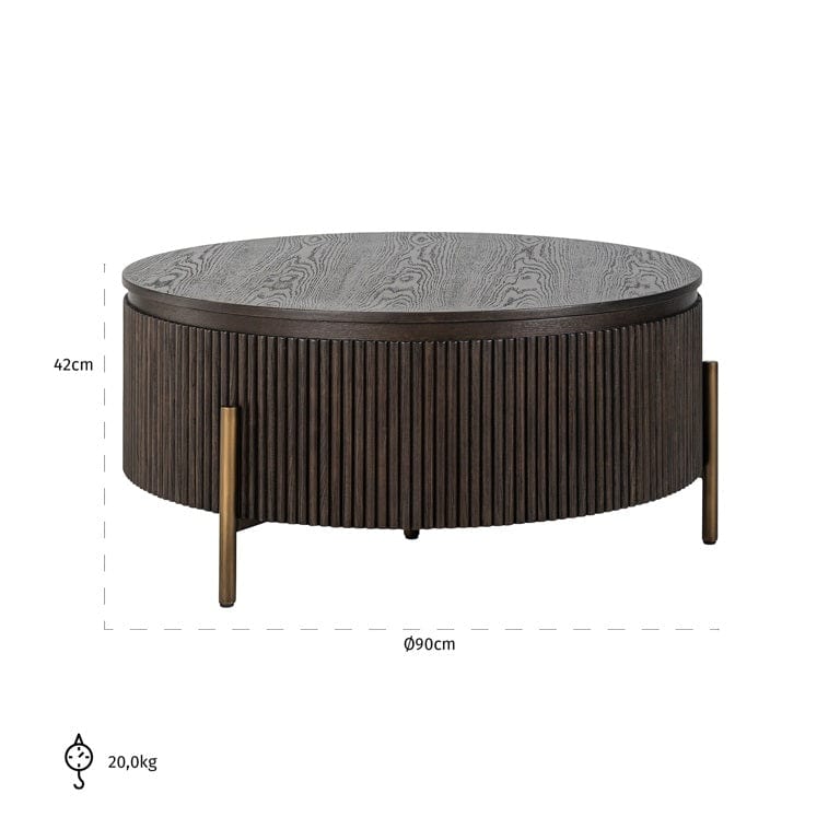 Richmond Interiors Living Coffee table Luxor 95Ø House of Isabella UK